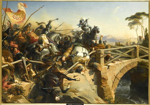 Bayard défend un pont sur le Garigliano, 1505