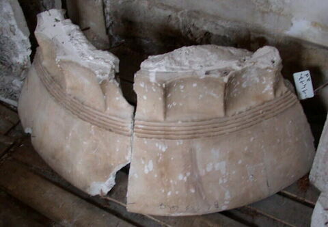 Tirage fragmentaire d'un pied de colonne du Parthénon