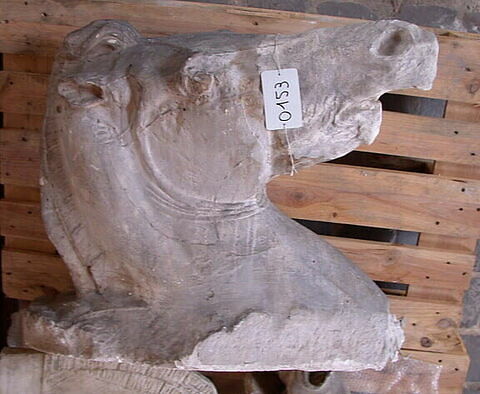 Tirage intégral de têtes de chevaux du fronton est du Parthénon, dits "chevaux d'Hélios"