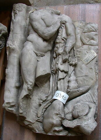 Tirage d’un relief représentant Héraklès retrouvant Télèphe, image 1/1