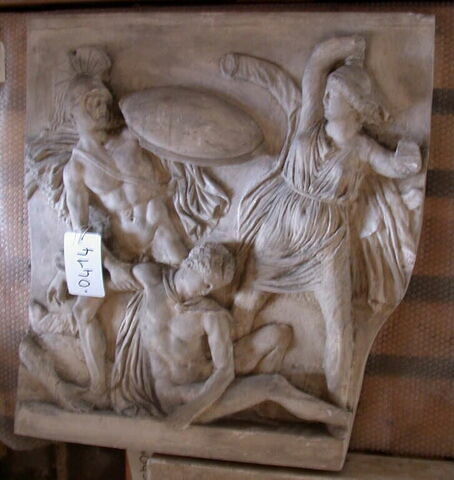Tirage d'un relief représentant une amazonomachie, image 1/1