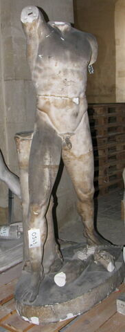 Tirage de la statue d'Harmodios (acéphale) du groupe des Tyrannoctones, image 1/3