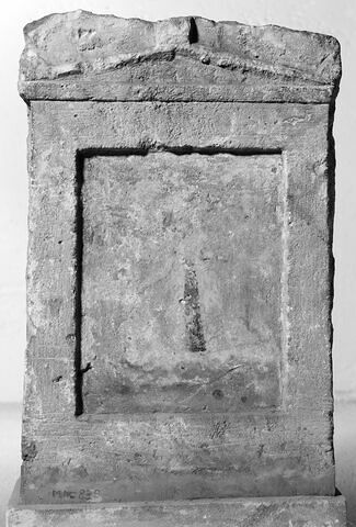 stèle funéraire ; plaque de loculus