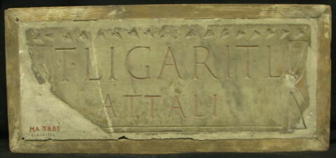 plaque de loculus ; inscription