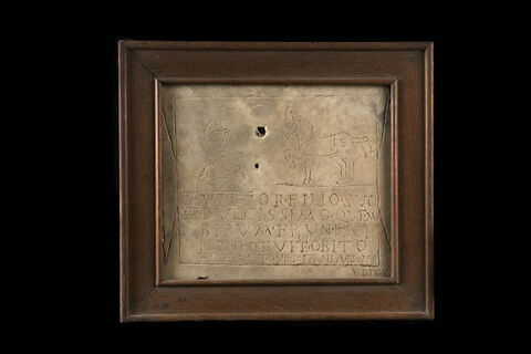 plaque ; inscription