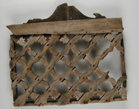 Grille de fenêtre à treillis en deux parties (moucharabieh), image 3/3