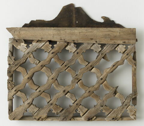 Grille de fenêtre à treillis en deux parties (moucharabieh)