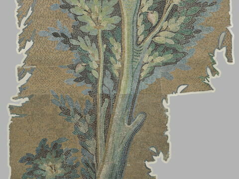 Panneau à l'arbre, relevé des mosaïques de la Grande Mosquée de Damas, image 4/7