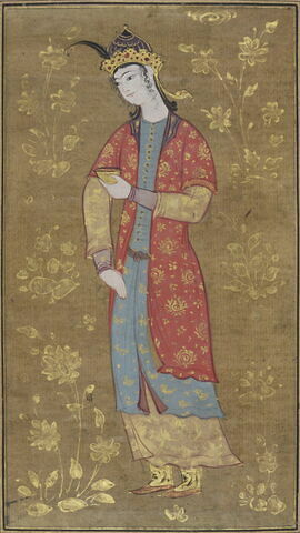 Un jeune prince tenant une coupe (page d'album), image 6/8