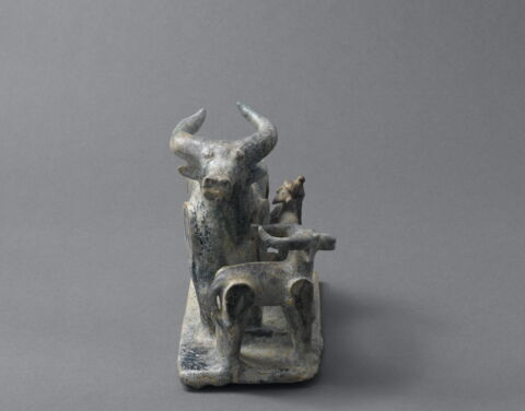 Homme trayant une bufflesse, image 3/11