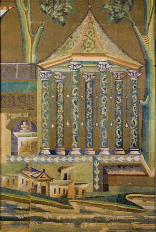 Panneau au Tholos (Relevé des mosaïques de la grande mosquée de Damas), image 7/7
