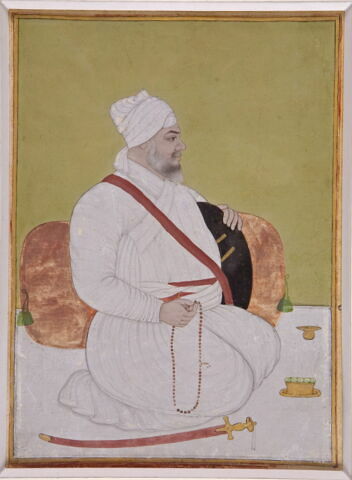 Portrait du nabab Iraj Khan (page d'album), image 2/3