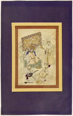 Prince écoutant de la musique (page d'album)
