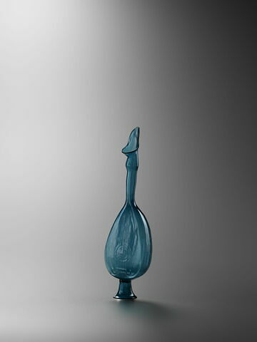 Vase à larmes (ashkdân) en forme de luth (ʿud)