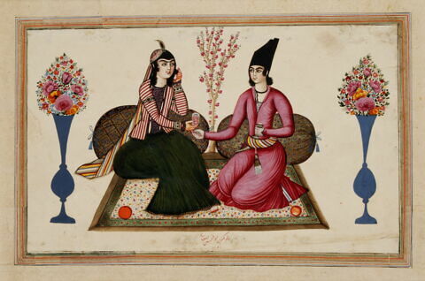 Couple d'amoureux entre deux vases, image 2/3