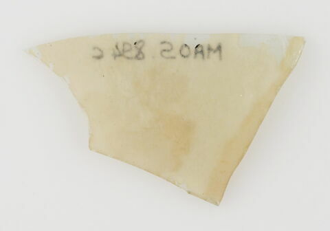 Fragment de coupe d'un verre à pied