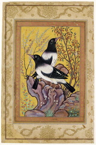 Deux étourneaux roselins (page d'album), image 2/2