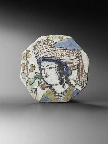 Fragment de carreau au jeune homme