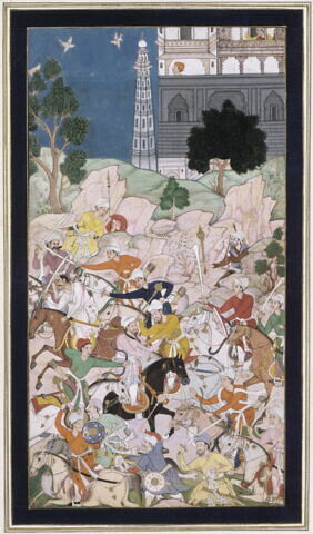 Scène de bataille (page d'album), image 2/2