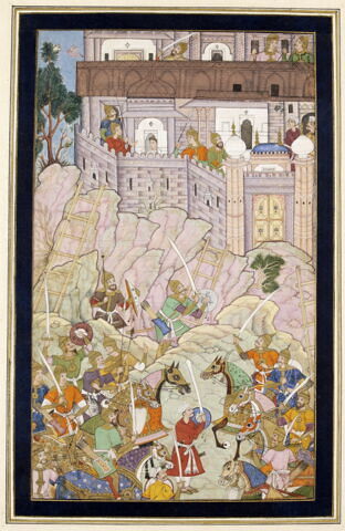 Siège d'une forteresse (page d'une chronique non identifiée), image 2/2