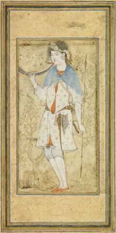 Jeune derviche (?) jouant du cor, image 2/3