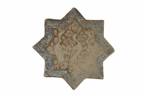 Carreau en forme d'étoile aux trois oiseaux, image 2/2