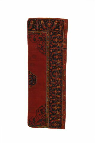 Moitié de tapis à double niche dit 