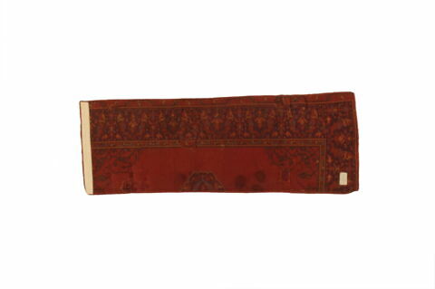 Moitié de tapis à double niche dit 