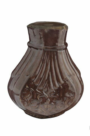 Vase cannelé aubergine, image 5/5