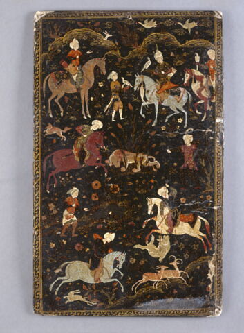 Plat de reliure : scène de chasse, image 19/22