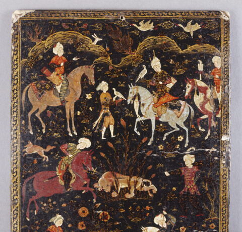 Plat de reliure : scène de chasse, image 20/22