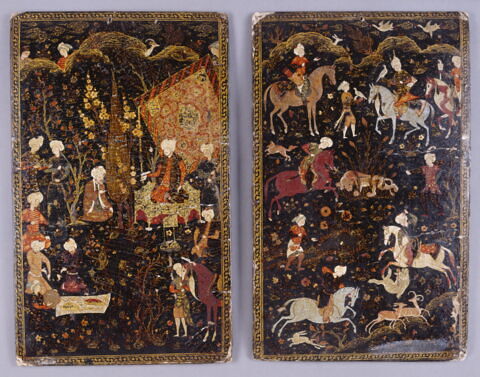 Plat de reliure : scène de chasse, image 22/22