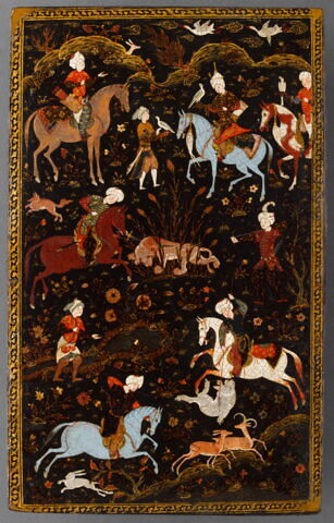 Plat de reliure : scène de chasse, image 6/22