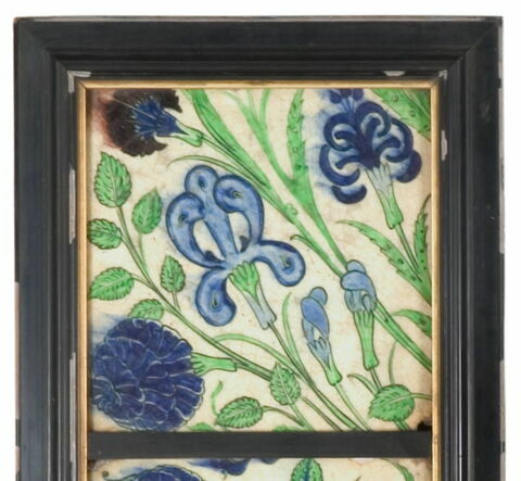 Carreau aux roses, oeillets, jacinthes et lys, image 3/3