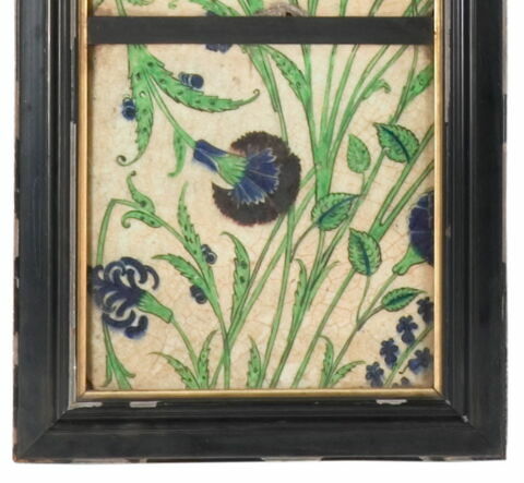 Carreau aux roses, oeillets, jacinthes et lys, image 2/2