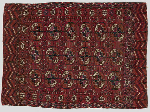 Tapis à trois rangées de médaillons dit "göl"