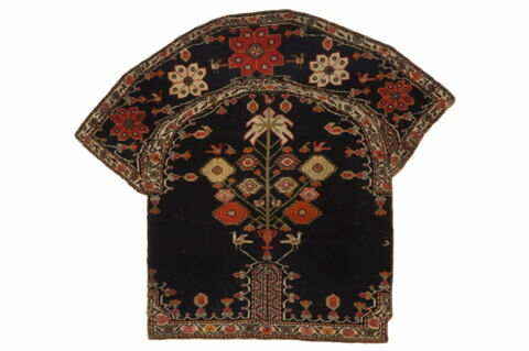 Tapis de selle à décor de vases fleuris et d'oiseaux stylisés, image 2/3