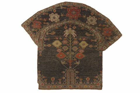 Tapis de selle à décor de vases fleuris et d'oiseaux stylisés, image 3/3