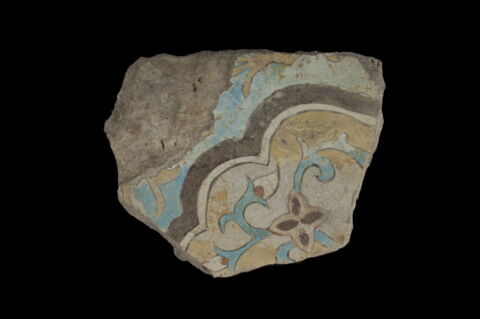 Fragment de revêtement au médaillon polylobé