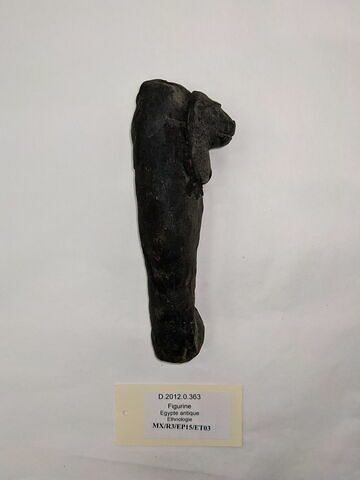 figurine de fils d'Horus  ; masque de pseudo-momie de fils d'Horus, image 3/4