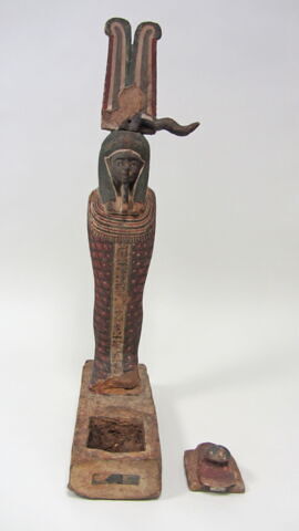 statue de Ptah-Sokar-Osiris ; figurine d'oiseau akhem ; élément momifié, image 7/15