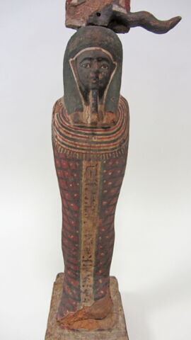 statue de Ptah-Sokar-Osiris ; figurine d'oiseau akhem ; élément momifié, image 9/15