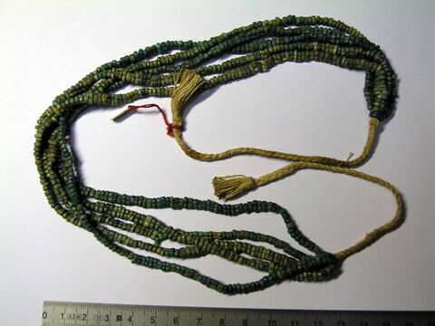 collier ; perle rondelle double