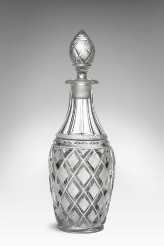 Carafon avec bouchon, d'un porte-liqueurs