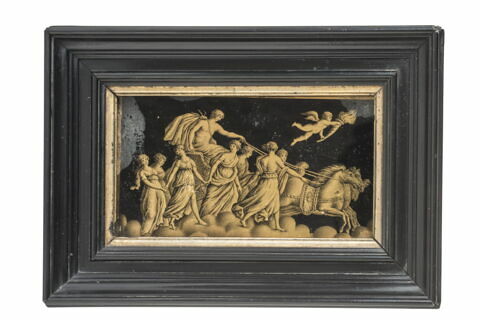 Plaque en verre églomisé