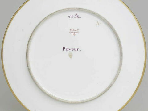 Assiette du Service Encyclopédique n° 52. Paveur, image 3/3