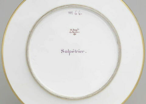 Assiette du Service Encyclopédique n° 44. Salpêtrier, image 4/4