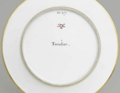 Assiette du Service Encyclopédique n° 37. Tonelier, image 7/7