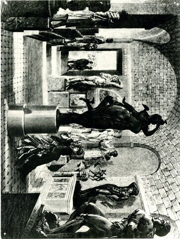 La Vierge a mi-corps assise sur un trône et tenant l'Enfant nu debout sur ses genoux et bénissant dans un encadrement à décor floral, image 4/4