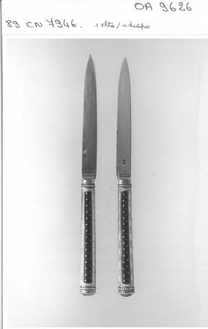 Couteau à dessert à lame d'acier, d'une paire (avec OA 9626 1), image 6/6